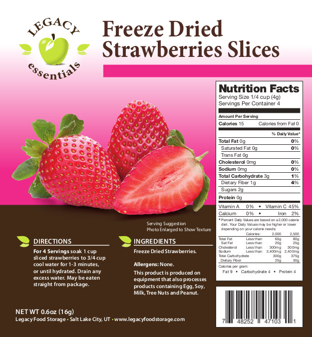 Freeze Dried Strawberries Slices