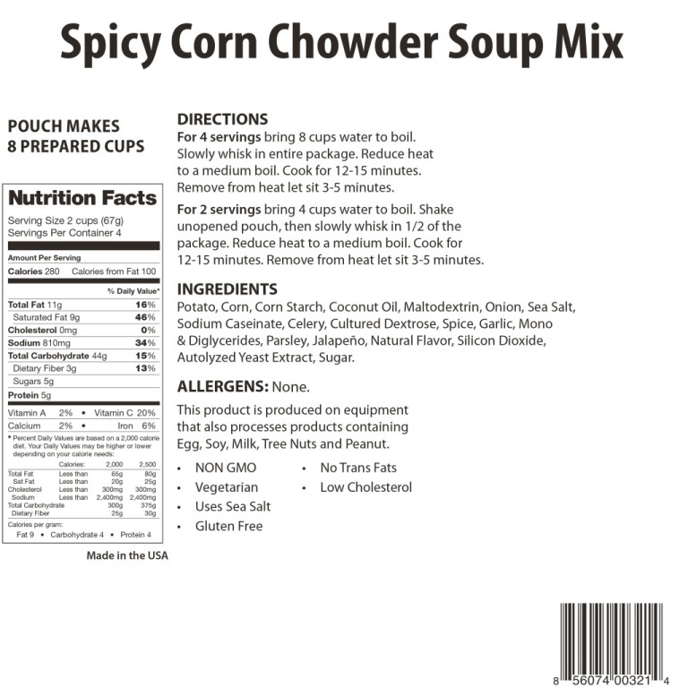 Spicy Corn Chowder Soup